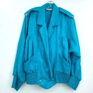 90s Vintage oversized wrap jacket